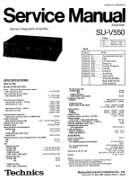 Technics - SUV-550 - Service manual 